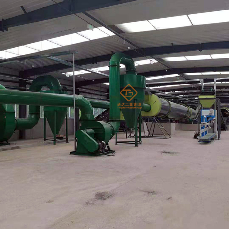 雞屎加工有機(jī)肥設(shè)備烘干工藝